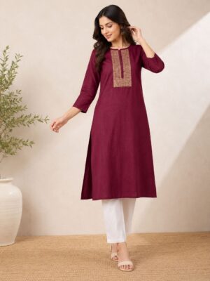 SINDHOOR WOMEN'S STRAIGHT KURTI