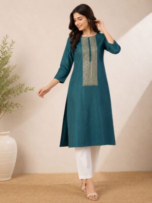 SINDHOOR WOMEN'S STRAIGHT KURTI